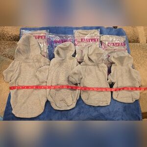 Gray Pet Button Up Hoodie, S, M Or L, Price Is For 1